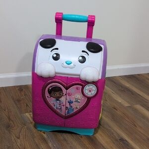 Kids Toy Puppy Suitcase - Pink and Purple